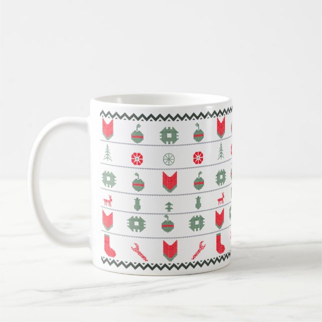 Ugly Merry Christmas Coffee Mug (Left)