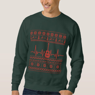 Ugly Merry Christmas sweater acoustic guitar