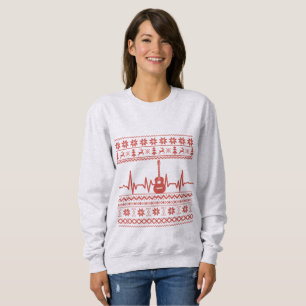 Ugly Merry Christmas sweater acoustic guitar