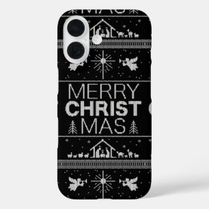 Ugly Merry Christmas Sweater Elegant Christian     iPhone 16 Case