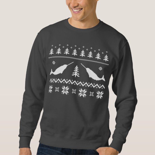 Ugly Narwhal Christmas Sweater (Front)