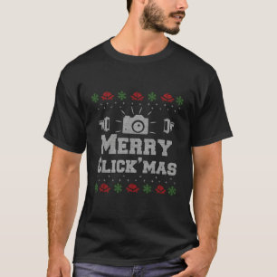 Ugly Photography Photographer Camera For Christmas T-Shirt