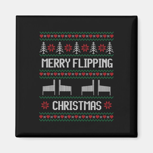 Ugly Pinball Machine Christmas Pinball Wizard  Magnet (Front)