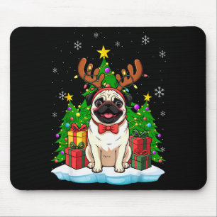 Ugly Pug Christmas Sweater Pajama For Women Men Fa Mouse Pad
