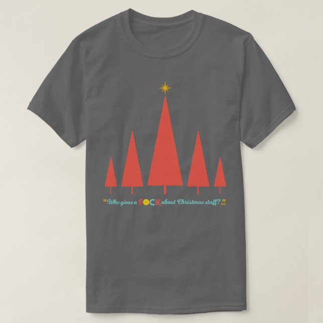 Ugly Red White House Trees T-Shirt (Design Front)