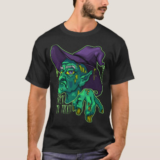 Ugly scary old witch halloween T-Shirt