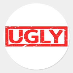 Ugly Stamp Classic Round Sticker