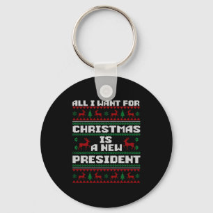 Ugly Sweater All I Want For Christmas Is A New Pre Key Ring