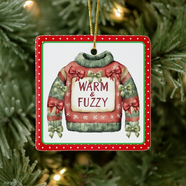 Ugly Sweater Award Ornament - Two Sided (Tree)