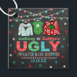 Ugly Sweater Christmas Baby Shower Favour Tags<br><div class="desc">Celebrate in style with these cute and very trendy baby shower favour tags. This design is easy to personalise with your special event wording and your guests will be thrilled when they see these fabulous tags.</div>