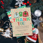 Ugly Sweater Christmas Baby Shower Thank You Card<br><div class="desc">Say thank you in style with these fun and trendy baby shower thank you cards. The template wording is easy to personalise and your family and friends will be thrilled when they receive these fabulous thank yous.</div>