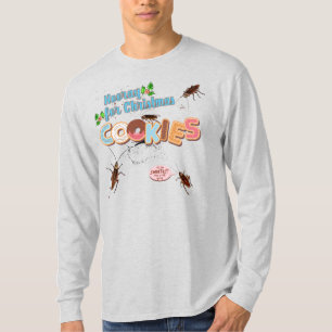 Ugly sweater Christmas cockroach eating cookies