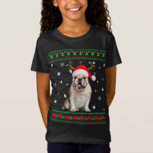 Ugly Sweater Christmas English Bulldog Dog Santa R