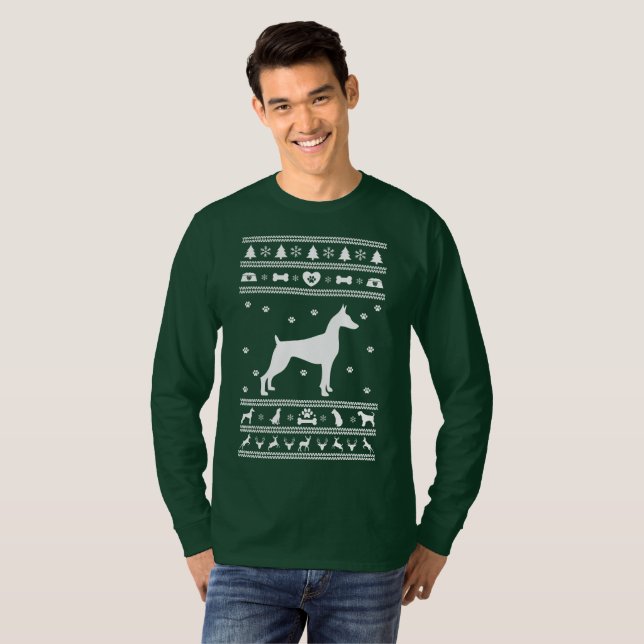 Ugly Sweater Christmas Great Dane Dog (Front Full)