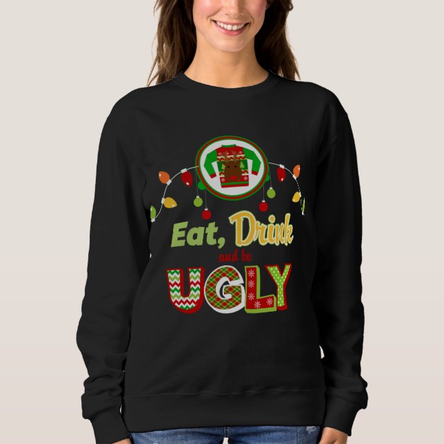 Ugly Sweater Christmas Holiday Sweatshirt (Front)