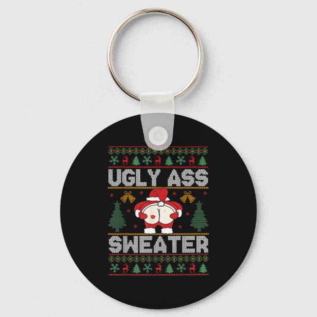 Ugly Sweater Christmas  Key Ring (Front)