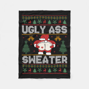 Ugly Sweater Christmas Long Sleeve  Fleece Blanket