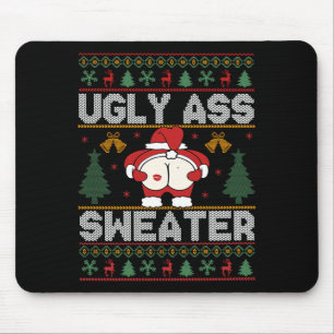 Ugly Sweater Christmas Long Sleeve Mouse Pad