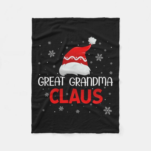 Ugly Sweater Christmas Matching Costume Great Gran Fleece Blanket (Front)