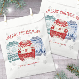 Ugly Sweater Christmas Party Favour Bags
