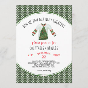 Ugly Sweater Christmas Party invitation