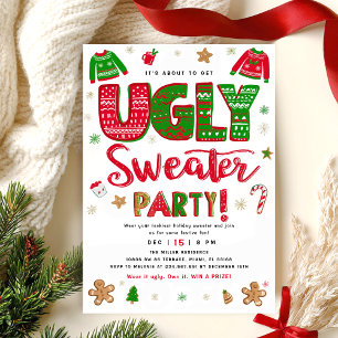 Ugly Sweater Christmas Party Invitation