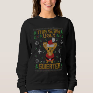 Ugly Sweater. Christmas Santa Reindeer Snowman Gin Sweatshirt