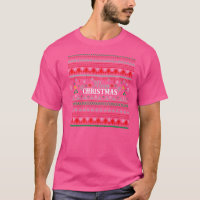 Ugly Sweater. Christmas Santa Reindeer Snowman Gin