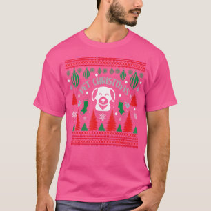 Ugly Sweater. Christmas Santa Reindeer Snowman Gin T-Shirt