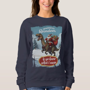 Ugly sweater Christmas Santa tyrannosaurus t-rex