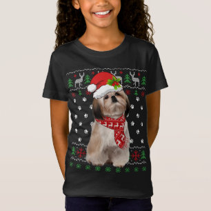 Ugly Sweater Christmas Shih Tzu Dog Puppy Xmas Paj