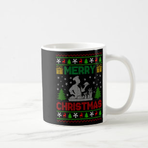 Ugly Sweater Christmas Tree Chef Cooking Job Pride Coffee Mug
