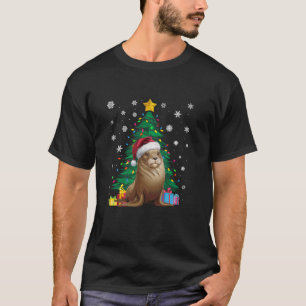 Ugly Sweater Christmas Tree Lights Sea Lion Santa