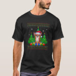 Ugly Sweater Christmas Tree Santa Hat Chihuahua Do<br><div class="desc">Ugly Sweater Christmas Tree Santa Hat Chihuahua Dog Xmas Premium</div>