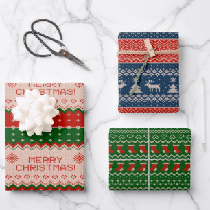 Ugly Sweater Christmas Wrapping Paper