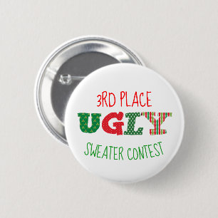 Ugly Sweater Contest Button