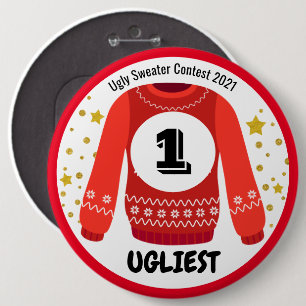 Ugly Sweater Contest Prize 6 Cm Round Badge
