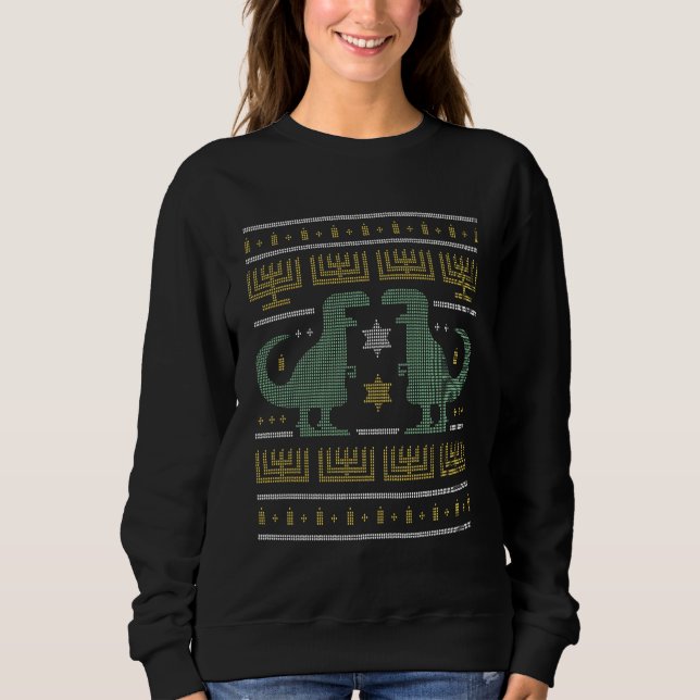 Ugly Sweater Dinosaurs Christmas Day (Front)