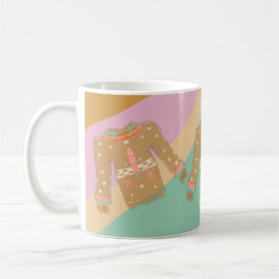 Ugly Sweater Groovy Christmas Colourful Swirl Coffee Mug