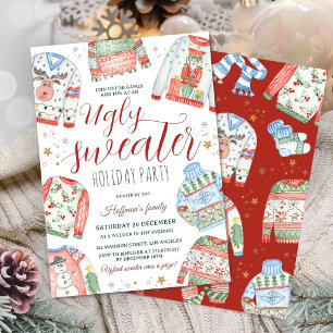 Ugly Sweater Holiday Party Christmas Invitation