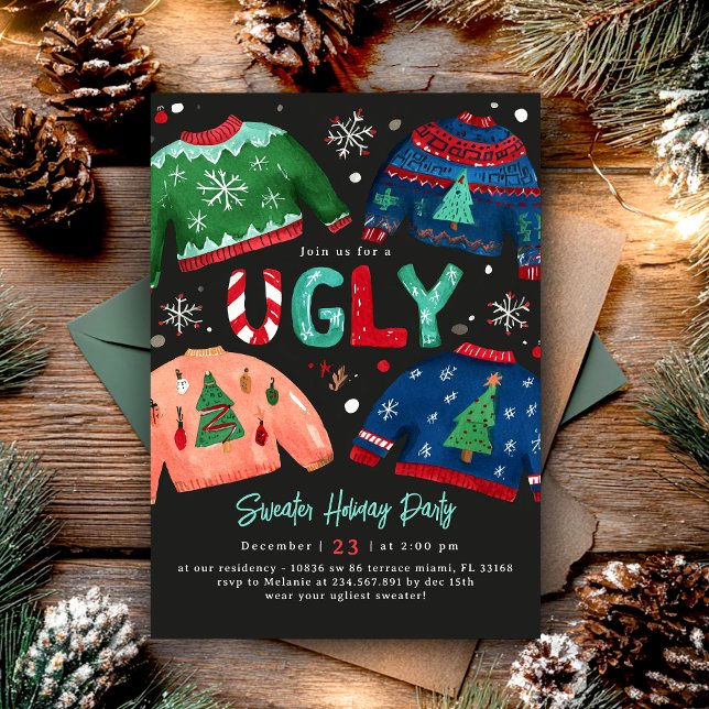 Ugly Sweater Holiday Party Invitation (Creator Uploaded)