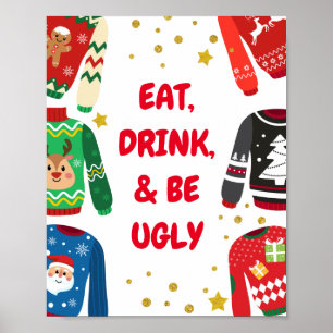 Ugly Sweater Holiday Party Sign