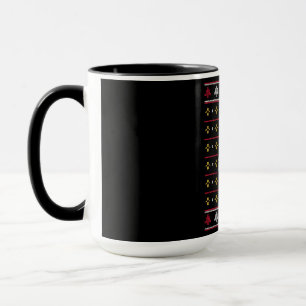 Ugly Sweater, Lovely Santa Face, Christmas Jumper Mug