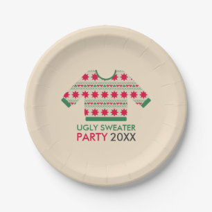 Ugly Sweater Paper Plate