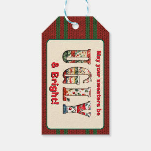Ugly Sweater Party Gift Tags