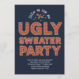 Ugly Sweater Party Invitation