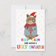 Ugly Sweater party invitation, Christmas party