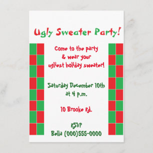 "Ugly Sweater Party" Invitations