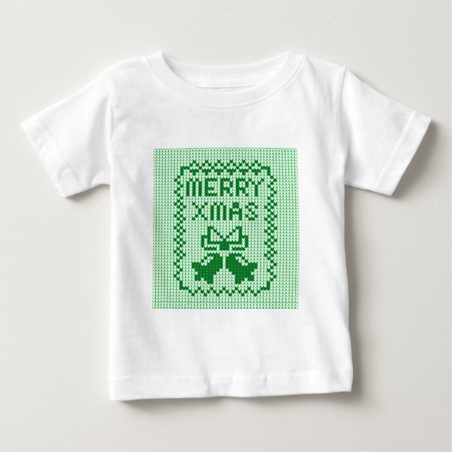 Ugly sweater pattern jingle bells and Merry Xmas w (Front)