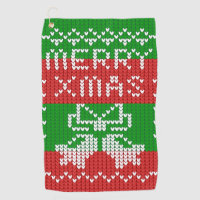 Ugly sweater pattern jingle bells Merry Xmas yarn